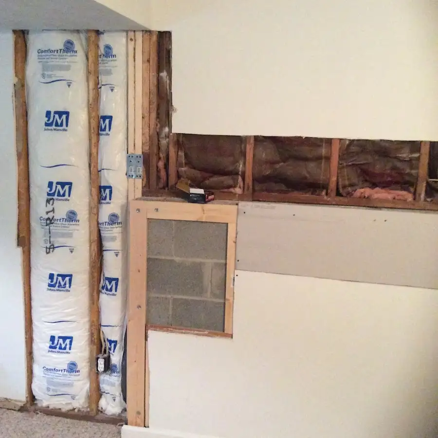 Wall insulation replacement during Contents Cleaning & Restoration in Weslaco